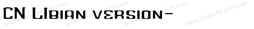 CN LIbian version字体转换
